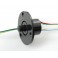 Slip Ring with Flange - 22mm diameter, 6 wires, max 240V @ 2A