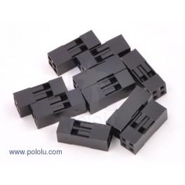 0.1" (2.54mm) Crimp Connector Housing: 2x2-Pin 10-Pack