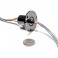 Slip Ring with Flange - 22mm diameter, 12 wires, max 240V @ 2A