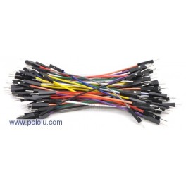 Premium Jumper Wire 50-Piece Rainbow Assortment M-M 3" Premium Jumper Wire 50-Piece Rainbow Assortment M-M 3"