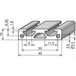 Konstrukční profil Item 40x10