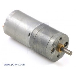 4.4:1 Metal Gearmotor 25Dx48L mm HP 6V