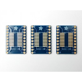 SMT Breakout PCB for SOIC-20 or TSSOP-20 - 3 Pack
