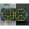 16x8 1.2" LED Matrix+Backpack UltraBright Round YellowGreen LEDs