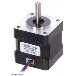 Stepper Motor: Bipolar, 200 Steps/Rev, 35×36mm, 2.7V, 1 A/Phase