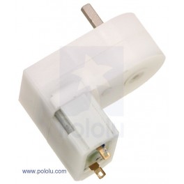 120:1 Mini Plastic Gearmotor Offset 3mm D-Shaft Output