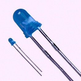 LED 3mm modrá - 10ks
