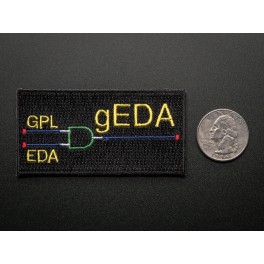 gEDA - Skill badge, iron-on patch