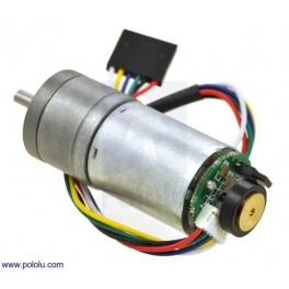 9.7:1 Metal Gearmotor 25Dx48L mm HP 12V with 48 CPR Encoder