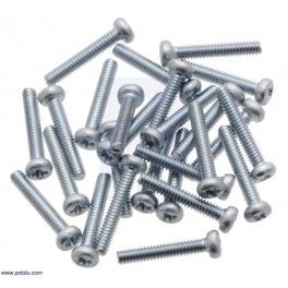 Machine Screw: 2-56, 1/2" Length, Phillips (25-pack)