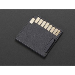 Black shortening microSD card adapter for Raspberry Pi & Macbooks