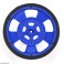 Solarbotics GMPW-LB BLUE Wheel with Encoder Stripes, Silicone Tire