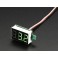 Mini 3-wire Volt Meter (0 - 99.9VDC) Green