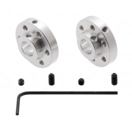 Pololu Universal Aluminum Mounting Hub for 8mm Shaft, M3 Holes (2-Pack)