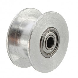 Řemenice GT2 20 zubů díra 5mm volnoběžná hladká šířka 10mm Řemenice GT2 20 zubů díra 5mm volnoběžná hladká šířka 10mm