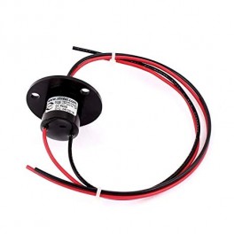 Slip Ring with Flange - 22mm, 2 wires, 10A 240V