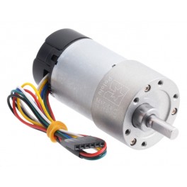 30:1 Metal Gearmotor 37Dx68L mm 12V with 64 CPR Encoder (Helical Pinion)