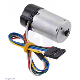 HP 6V Motor with 48 CPR Encoder for 25D mm Metal Gearmotors (No Gearbox)