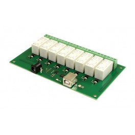 USB-RLY16-B - 8x relé 16A ovládané přes USB