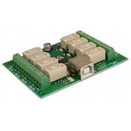 USB-RLY08C - 8x nízkopříkonové relé ovládané přes USB