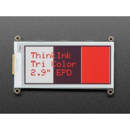 Adafruit 2.9" Tri-Color eInk / ePaper Display FeatherWing - IL0373 - Red Black White